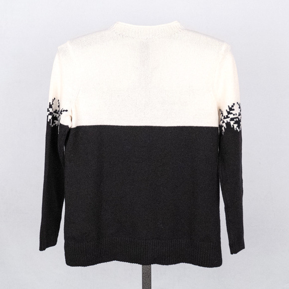 Talbots Thermolite Merino Wool Blend Snowflake Sweater Women's Size SMALL PETITE - Picture 4 of 6